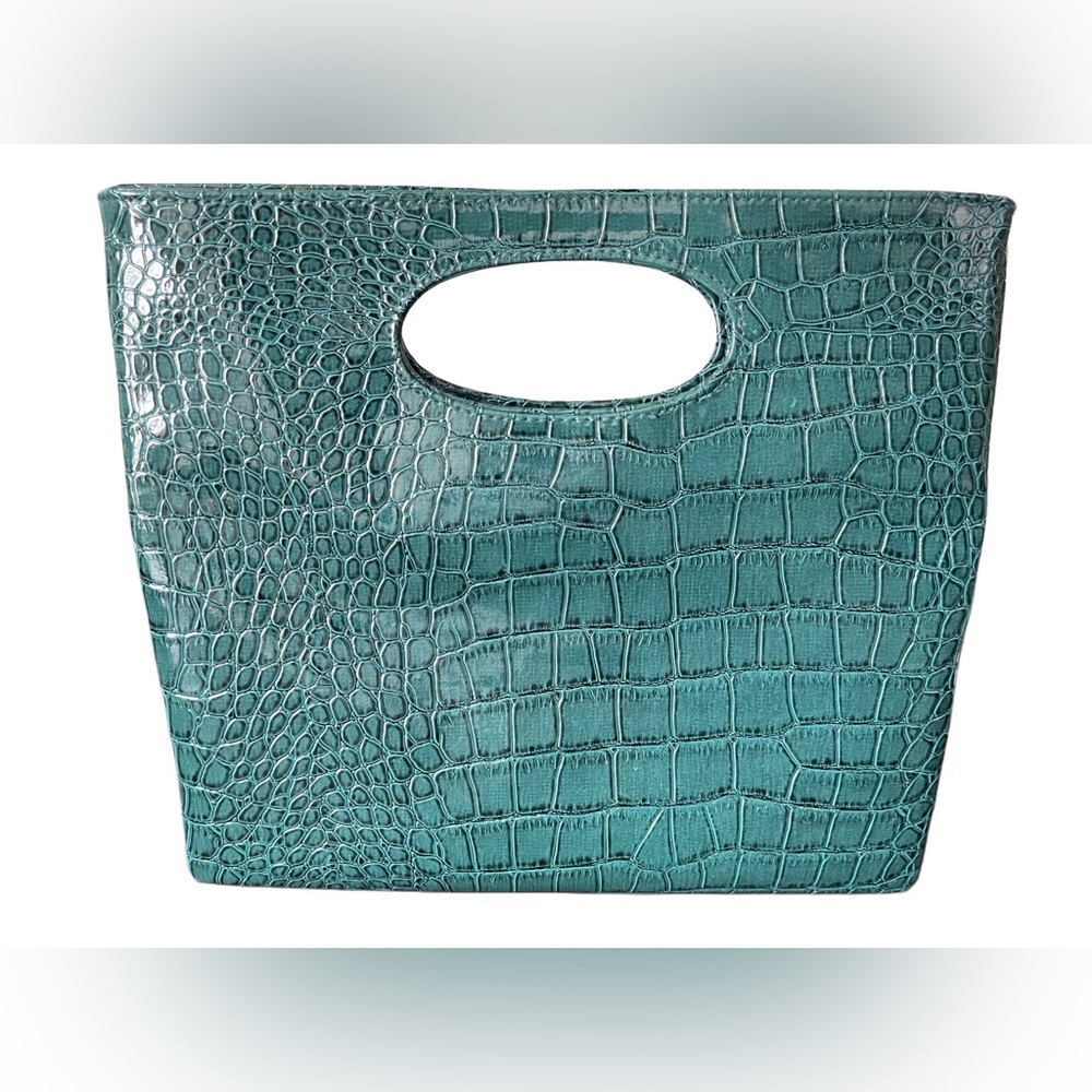 Giannini Faux Croc Leather Clutch Handbag